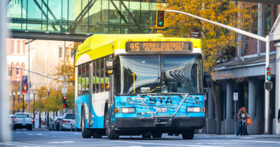 Route 45 bus