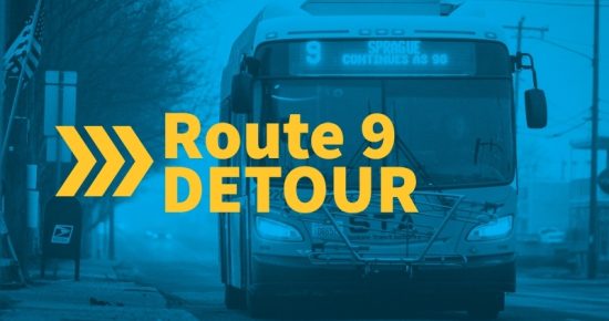 Text reads: Route 9 Detour